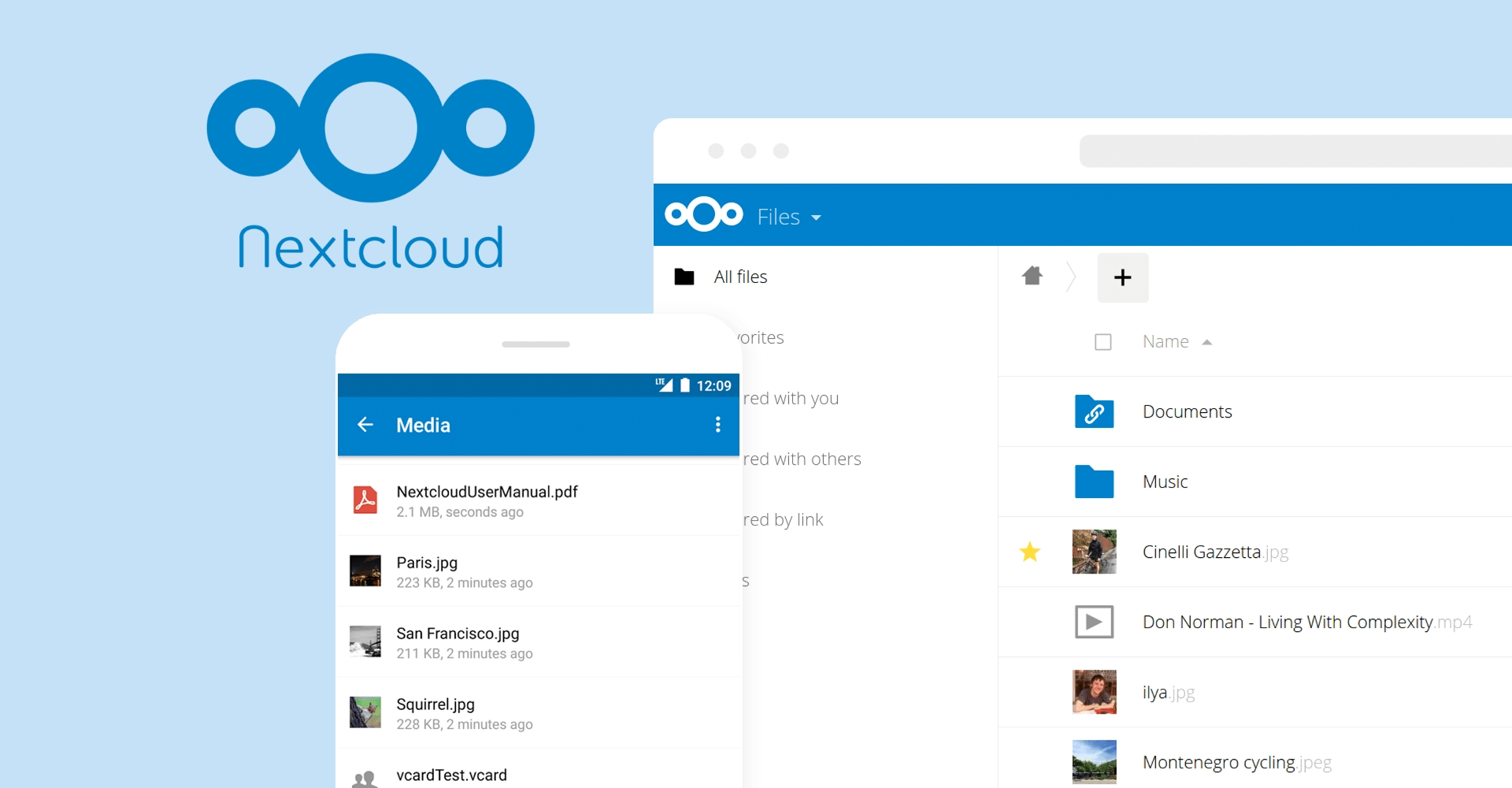 Nextcloud mobile desktop