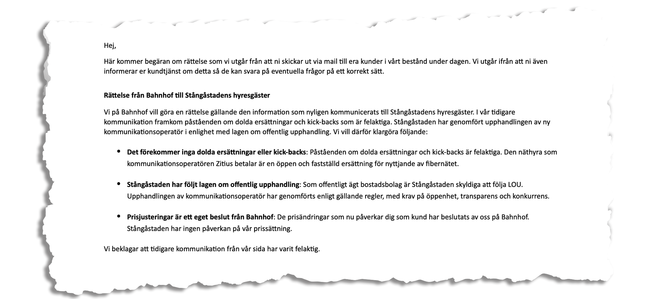 Rättelsemejl