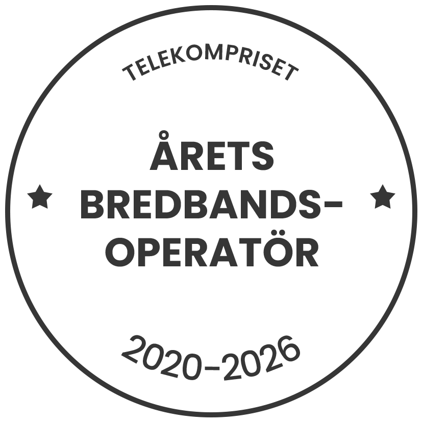 Årets bredbandsoperatör 2020-2026 - Telekompriset