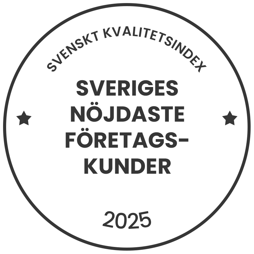 Sveriges nöjdaste företagskunder 2025 - Svenskt Kvalitetsindex